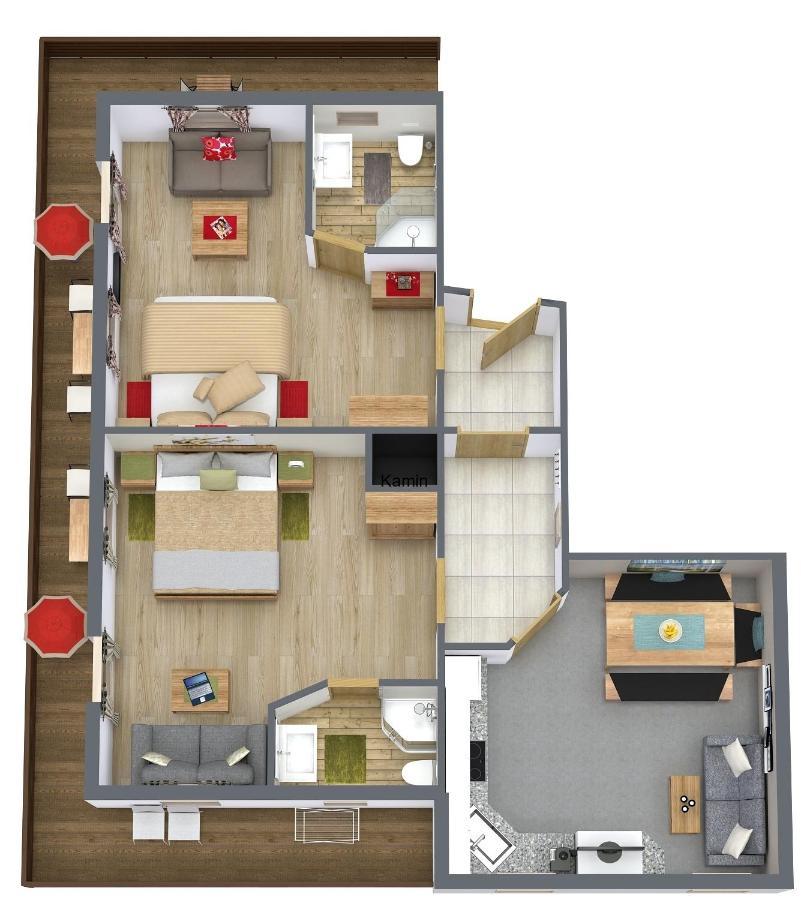 Hof Neuhaus Apartment ไมย์อาโฮเฟิน ภายนอก รูปภาพ
